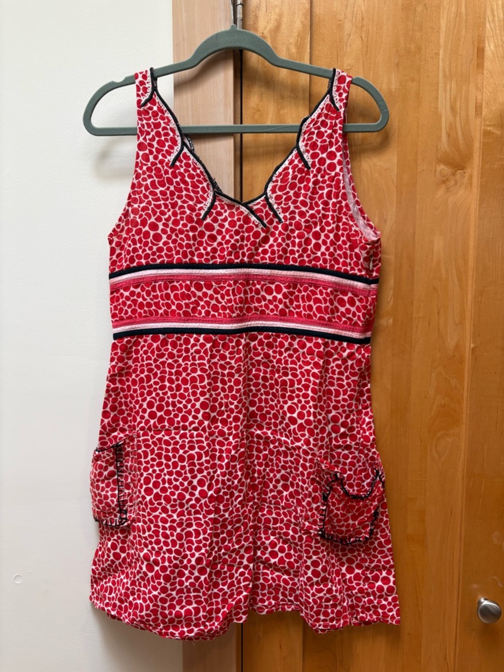 Red pebble medium- Voile dress